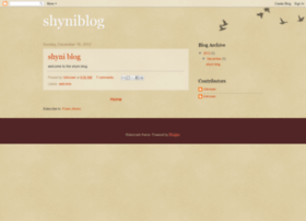 Shyniblog.blogspot.com
