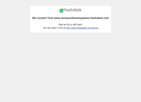 Sinewsoftwaresystems.freshdesk.com