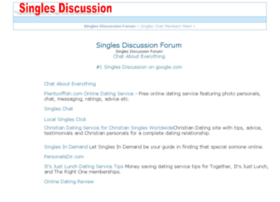 singlesdiscussion.com