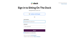 Sittingonthedock.slack.com