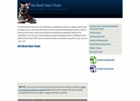 Skibootsizingcharts.com