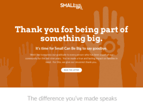 Smallcanbebig.org