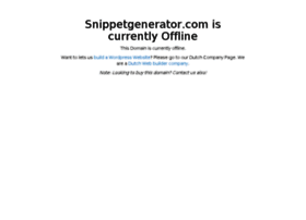 snippetgenerator.com