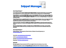 Snippetmanager.net