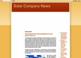 Solarcompanynews.blogspot.com