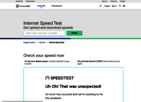 Speedtest.centurylink.net