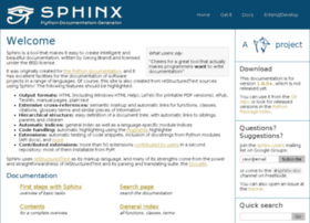 sphinx.pocoo.org