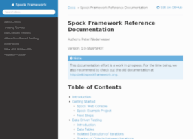 Spock-framework.readthedocs.org