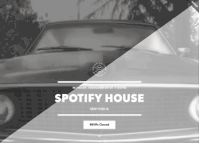 Spotifyhouse.splashthat.com