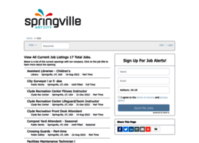 Springville.iapplicants.com