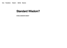 Standardwisdom.com