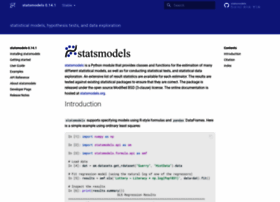 Statsmodels.org