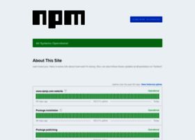 Status.npmjs.org
