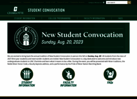Studentconvocation.uncc.edu