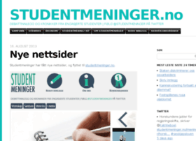Studentmeninger.wordpress.com