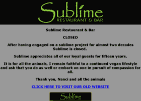 Sublimerestaurant.com