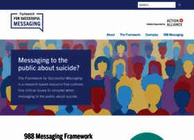 Suicidepreventionmessaging.actionallianceforsuicideprevention.org