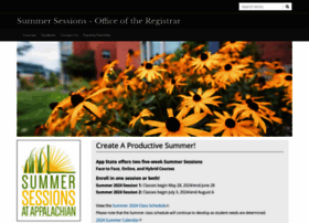 Summersessions.appstate.edu