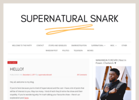 Supernaturalsnark.wordpress.com