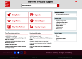 Support.aleks.com