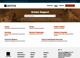 Support.artstor.org