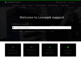 Support.lexmark.com
