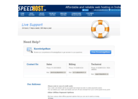 support.speedhost.in