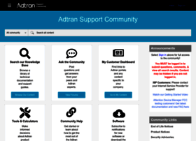 Supportforums.adtran.com