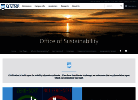 Sustainability.umaine.edu