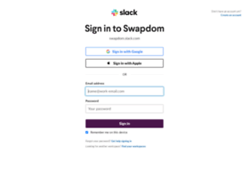 Swapdom.slack.com