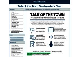 talkofthetown.toastmastersclubs.org