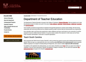 Teachered.cofc.edu