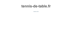 Tennis-de-table.fr