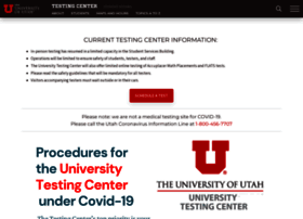 Testingcenter.utah.edu