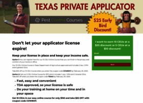 Texaspestcontrolcourses.com