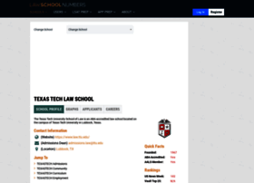 Texastech.lawschoolnumbers.com