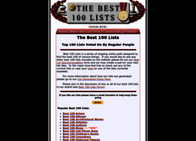 thebest100lists.com