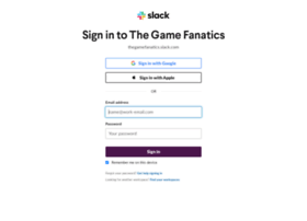 Thegamefanatics.slack.com