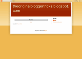 theoriginalbloggertricks.blogspot.in