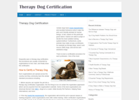 Therapydogcertification.com