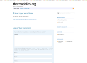 thermophiles.org