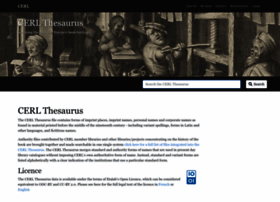Thesaurus.cerl.org