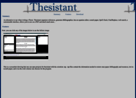 Thesistant.sourceforge.net