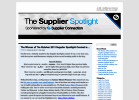 Thesupplierspotlight.wordpress.com