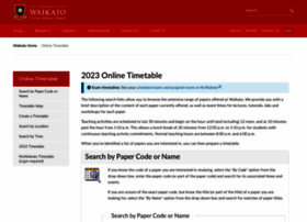 timetable.waikato.ac.nz