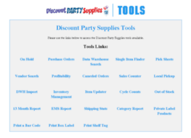 Tools.discountpartysupplies.com