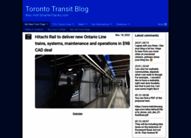 Torontotransitblog.com