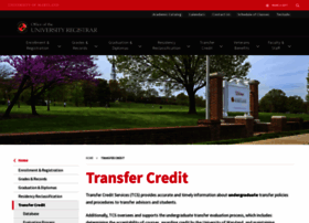 Transfercredit.umd.edu