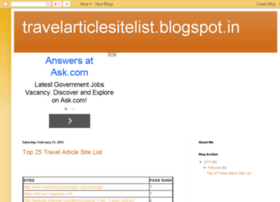travelarticlesitelist.blogspot.in