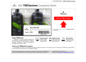 Tresemme.couponrocker.com